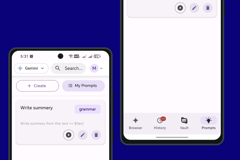 Save prompts once, reuse them anytime